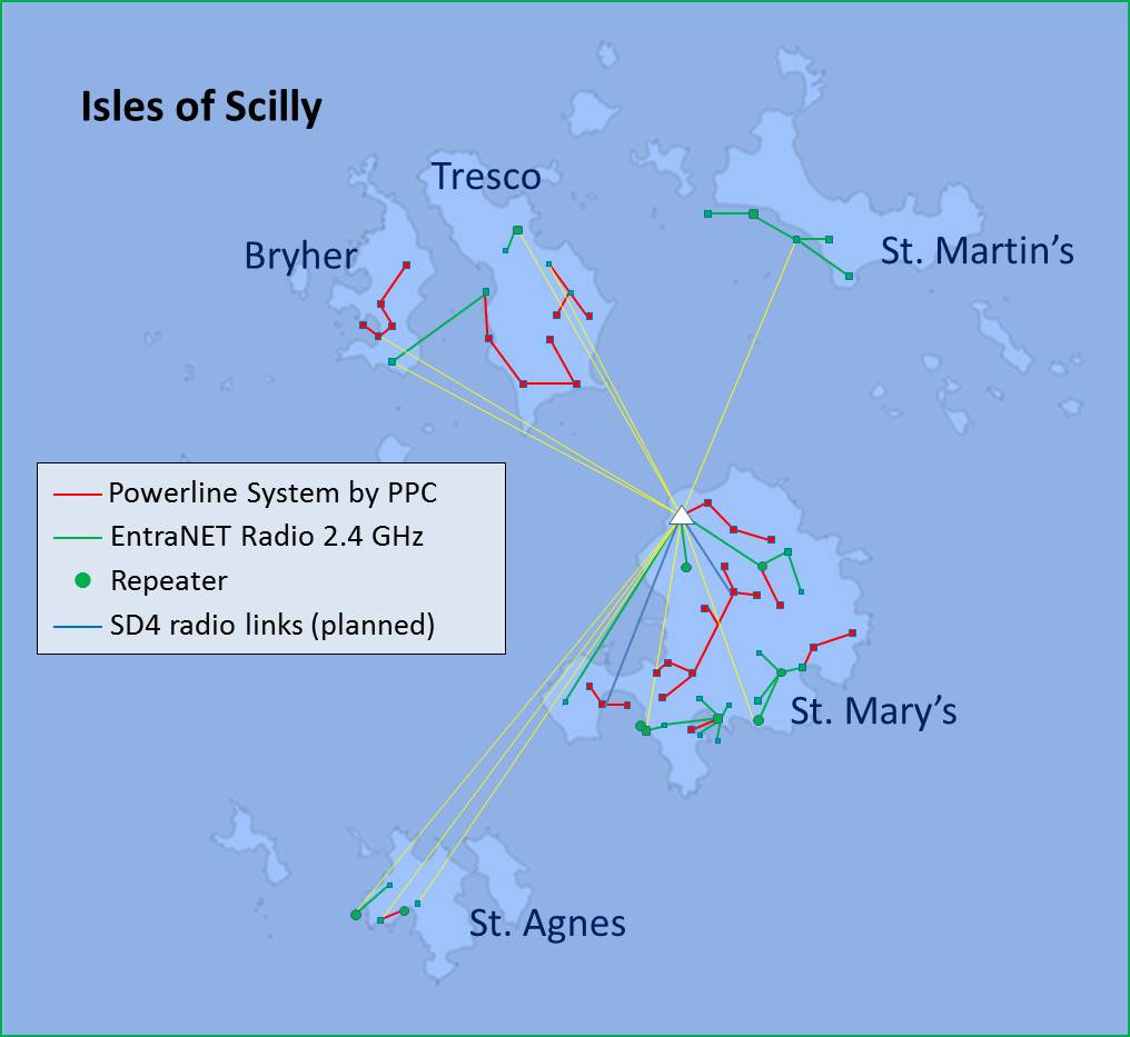 Isles of Scilly Grid Map